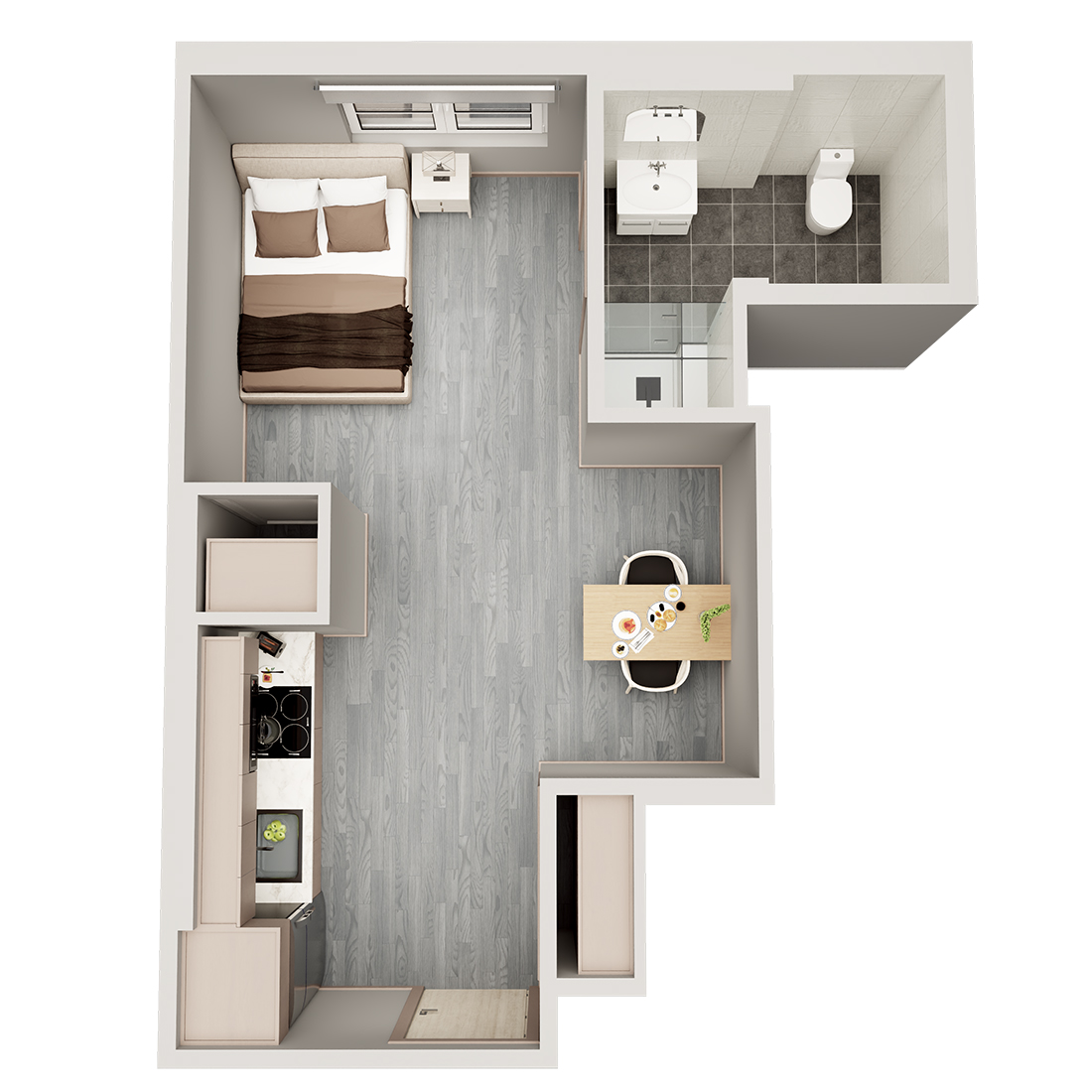 FARGO APARTMENTS STUDIO FLOOR PLAN