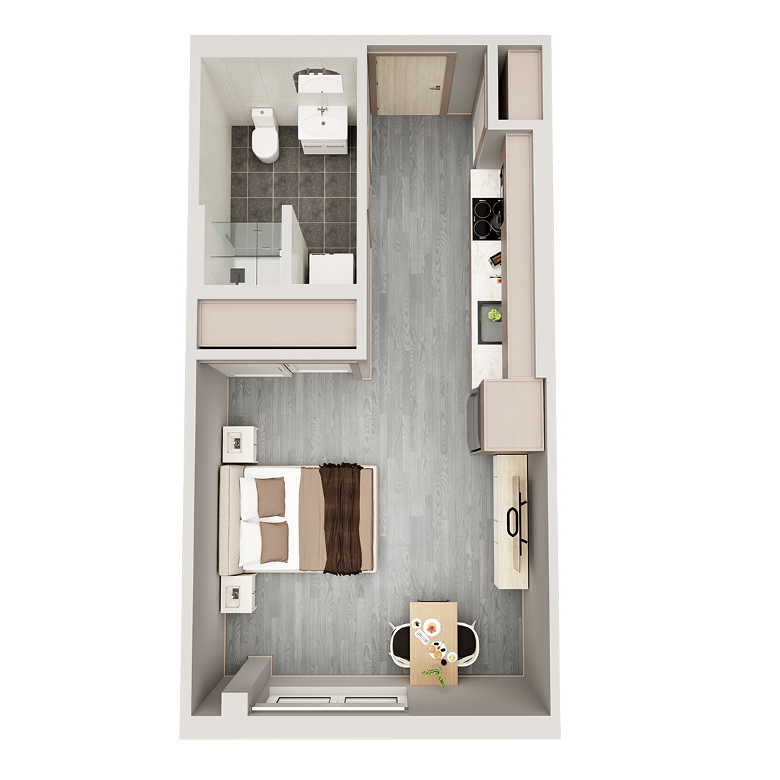 FARGO APARTMENTS STUDIO FLOOR PLAN