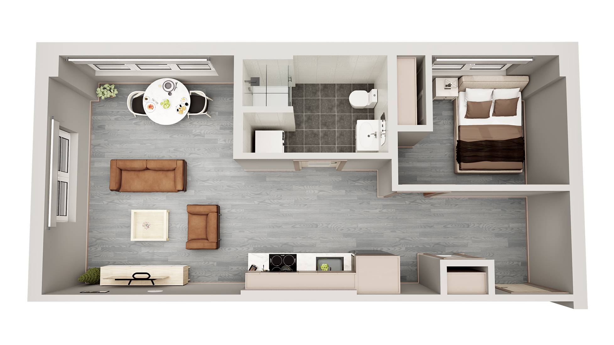 FARGO APARTMENTS 1 BEDROOM FLOOR PLAN