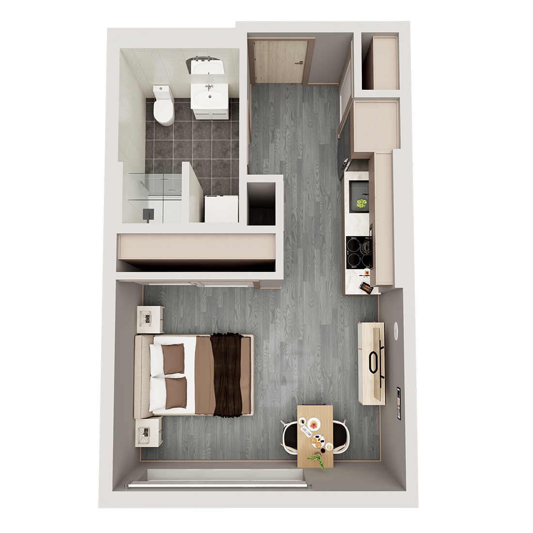 FARGO APARTMENTS 1 BEDROOM FLOOR PLAN